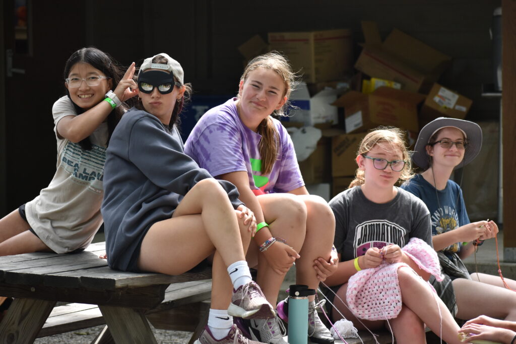 Jr. High campers during summer camp activities